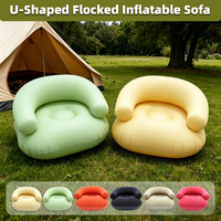 Canapé gonflable moderne pliable et portable, imperméable, pour l'extérieur, chaise longue individuelle, tabouret de loisirs pour salon et chambre à coucher