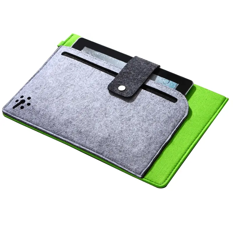 Housse écologique en feutre Housse pour ordinateur portable avec logo personnalisé Housse pour ordinateur portable Housse Sac Pochette