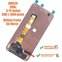 Écran de remplacement IParts pour Honor Magic8 Lite 5G MTN-NX1M, écran tactile AMOLED 120Hz avec châssis, toutes fonctions incluses