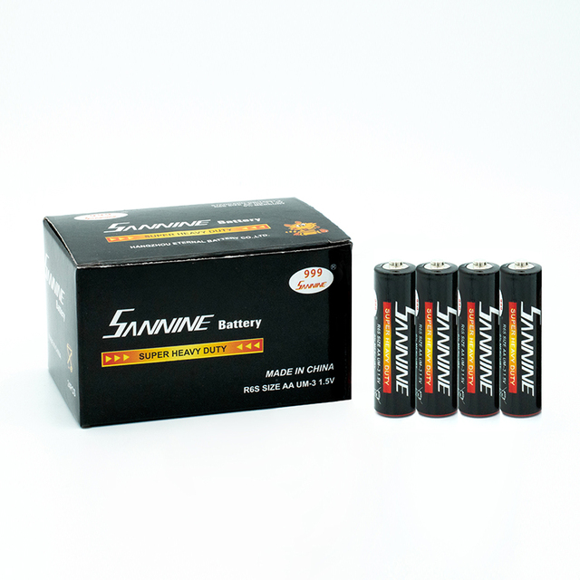 R6P AA Size UM3 Wholesale Battery 1.5v Carbon Zinc Dry Battery for Clock