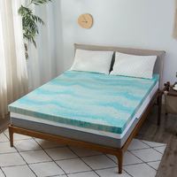 Housse amovible et lavable certifiée Certipur-us Surmatelas en mousse à mémoire infusée de gel