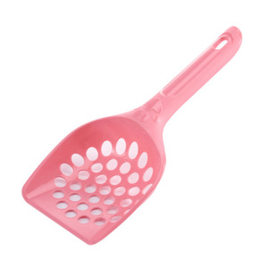 Accessoires de nettoyage pour animaux de compagnie aux couleurs bonbon, pelle à litière pour chat légère et portable avec design creux. - Product Image 3