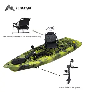 LSF 2024 Temporada Nuevo diseño Kayak Modelo "Bigfish 108 PDL" 3,28 metros Pedal de pesca Kayak