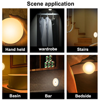 Mini lampe LED flottante et lévitante avec capteur de forme intégrée pour la nuit