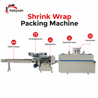 Machine d'emballage rétractable automatique à tunnel thermique haute vitesse pour films PE, type L, stable, efficace et facile à utiliser pour bouteilles et gobelets