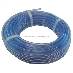 גבוהה באיכות מזון כיתה PVC צינור גמיש רך לשתות מים צינור 3/8 אינץ שקוף עם פס סיליקון צינור