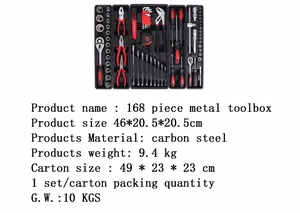 Kết hợp cờ lê hoàn thành bộ ổ cắm sửa chữa dụng cụ cầm tay nhiệm vụ nặng nề ổ cắm cờ lê bộ công cụ hộp bộ công cụ cơ khí - Product Image 4