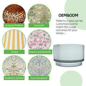 Hot Sale Cylindrical <strong>Light</strong> Cover Handmade Drum Lampshade Eco-Friendly Cylinder Shaped Tiered <strong>Boho</strong> Lamp <strong>Shade</strong> - Product Image 5