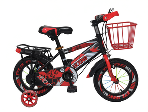 Bicicletta per bambini XKXING da 16 pollici con rotelle e cestino per bambini dai 5 ai 7 anni - Product Image 1