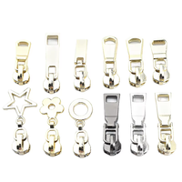 Glissières de fermeture éclair métalliques de luxe cinq étoiles à verrouillage automatique, sans nickel, en alliage de zinc, finitions Or, Argent, Gris anthracite, Laiton vieilli, Taille # 5 sacs de vêtements