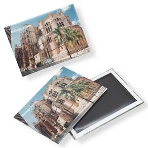 Aimants de réfrigérateur en étain personnalisés en gros avec logo, style rétro, souvenir magnétique - Product Image 4