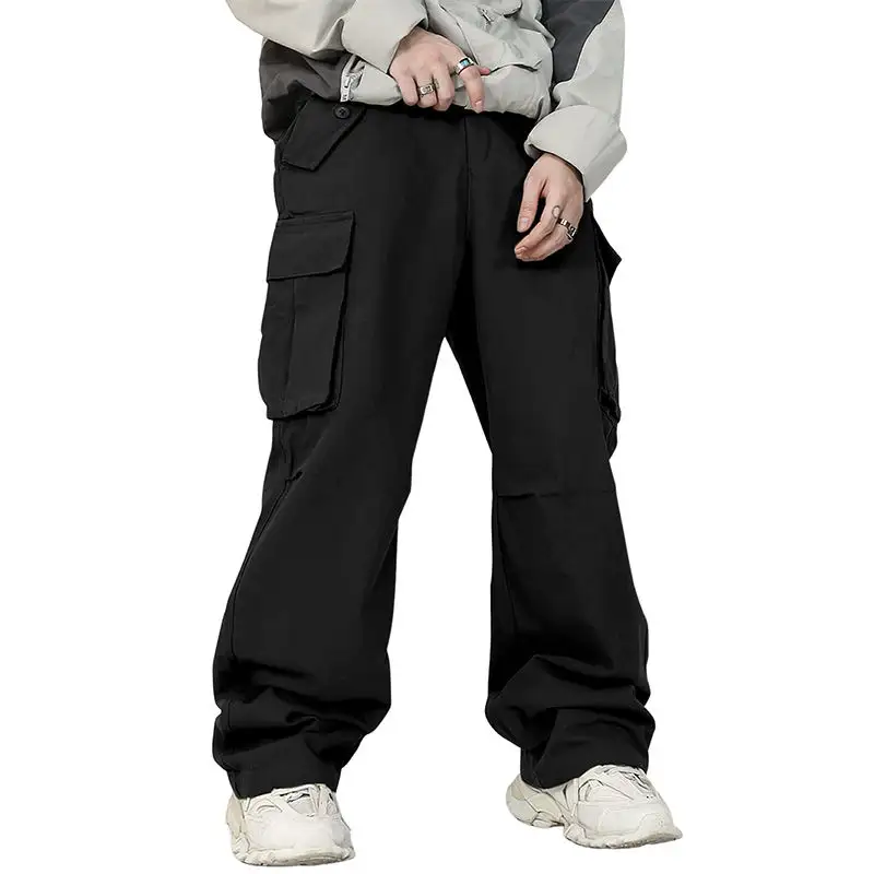 Stijlvolle Custom Vintage Cargo Broek 100% Katoenen Multipocket Baggy Rechte Pijpen Herenbroek Winddichte Casual Cargo Broek Voor Heren