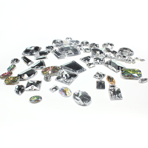 Hotfix eco-friendly di alta qualità scintillante cristallo strass pietre piatte 12 sfaccettature per abbigliamento abiti da sposa scarpe unghie - Product Image 4