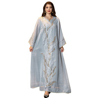 Robe de soirée musulmane pour femmes, Abaya Jalabiya, robes longues de soirée, paillettes, Abayas marocaines, Kaftan, Islam, Vestidos, robe longue arabe