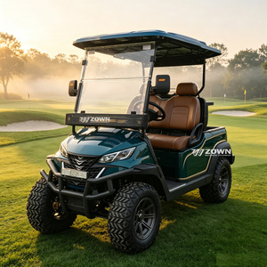 Voiturette de golf électrique 4 places à aménagement ergonomique, faible vibration, confort de conduite, pour les visites touristiques et les loisirs en hôtel - Product Image 1