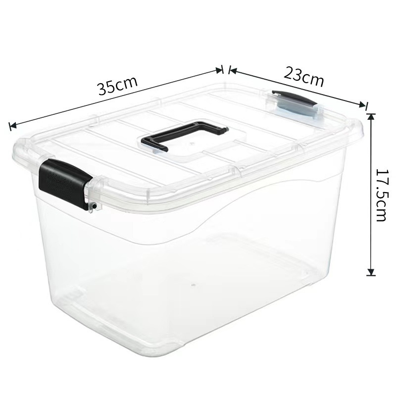 Transparent wide handle, 10L 35*23*17.5cm