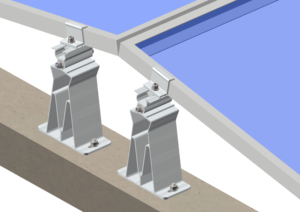 Sistema de Montaje Solar de Doble Fila para Techo Plano (Eseste-Oeste) con Patas Delanteras <span class=keywords><strong>y</strong></span> Traseras, Directo de Fábrica |   Letrero Artístico - Product Image 2