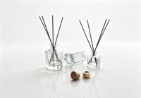 Flacon diffuseur de parfum en verre transparent à découpe polygonale moderne, 90ml, 200ml, 250ml, vide, pour maison de luxe