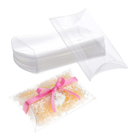 Emballage personnalisé en boîte à oreiller, boîte transparente en PET PVC, emballage cadeau en plastique transparent pour savon