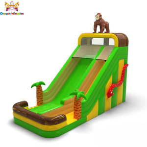 Château gonflable géant en PVC à thème <span class=keywords><strong>de</strong></span> dessin animé pour enfants et toboggan géant pour jardin, couleur et taille personnalisables - Product Image 1