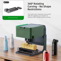 Máquina de Grabado Láser Totalmente Automática, Pequeña, para Bloques de Madera, Cuero, Cartón, Máquina de Corte DIY, Máquina de Marcado de Logotipos, 1 Año, 10W