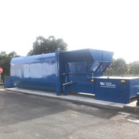 Compacteur stationnaire robuste Compacteurs de déchets Rouleaux robustes et charnières de porte avec points de graissage Poubelles de compacteur