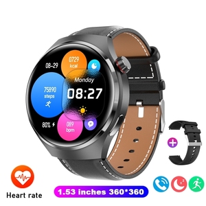 Smartwatch Sportivo da Uomo con Grande Schermo HD Rotondo, Chiamate BT, Altimetro, Impermeabile IP67, in Acciaio Inossidabile, Smart <span class=keywords><strong>Watch</strong></span> <span class=keywords><strong>4</strong></span> <span class=keywords><strong>PRO</strong></span> - Product Image 5