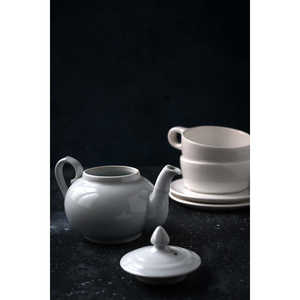 Juego de Desayuno de Porcelana Blanca, Elegantes Teteras y Hervidores para Café y Té Matutinos - Product Image 2