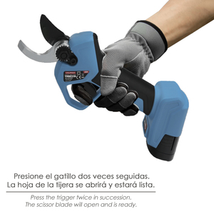 Forbici da potatura a batteria 16.8v/2ah. Include 2 batterie e custodia per il trasporto. - Product Image 6