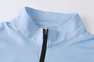 เสื้อยืดแขนยาวพิมพ์ลายสกรีนผ้าไหมผ้าโพลีเอสเตอร์สแปนเด็กซ์มีซิปสำหรับผู้ชาย - Product Image 6