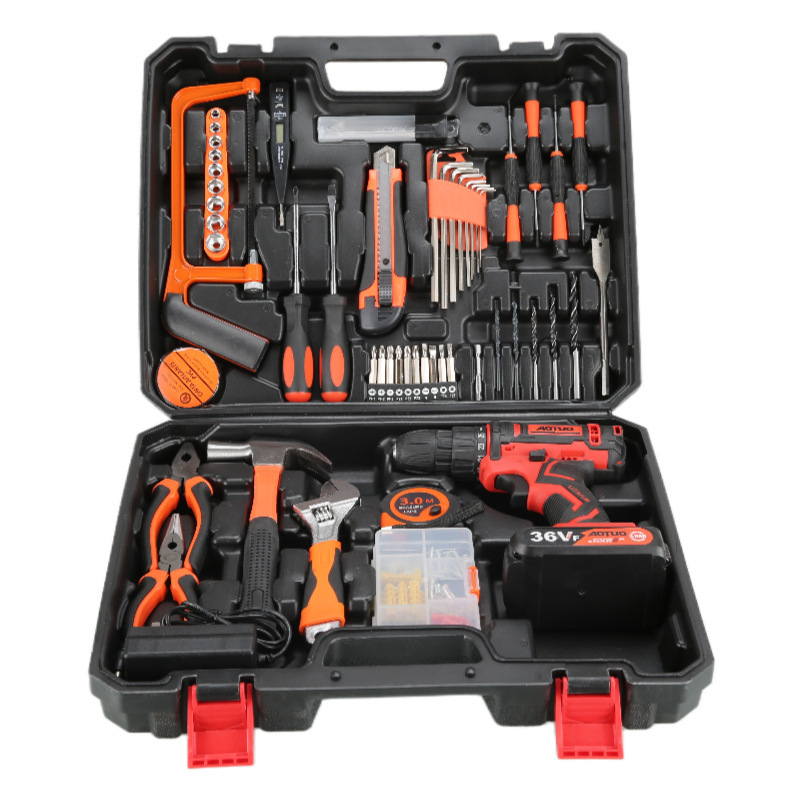 Avec 2 batteries + 102pcs trousses à outils