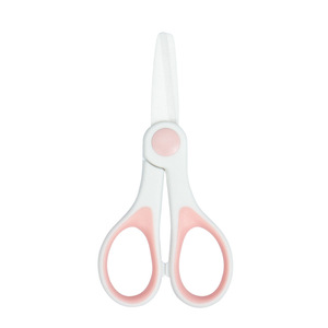 Tijeras para Alimentos de Bebé, Cerámicas, Portátiles, Multifuncionales, de Cabeza Recta, Color Azul Nórdico, de 0 a 12 Meses, para Uso Doméstico - Product Image 3