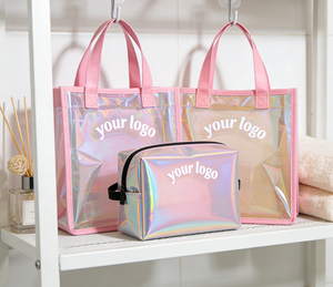 Laser Pvc Shopping Tote Bag Waterproof Beach Tote Bag with Customized Printed logo - Product Image 3