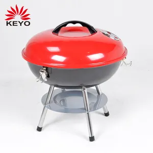 KEYO 14/18/22 inç barbekü bbqgrills açık barbekü Metal çelik taşınabilir kömür barbekü su ısıtıcısı ızgaraları