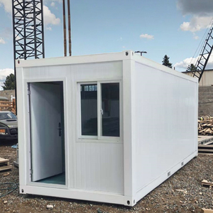 Contenedor de <span class=keywords><strong>oficina</strong></span> modular de paquete plano expandible Ups 20 pies Acero Carcasa prefabricada de bajo costo Panel sándwich Solución de casa prefabricada - Product Image 2
