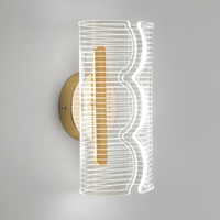 Lampes murales cylindriques en fer et acrylique à prix d'usine, 7W LED, pour chevet, mur de fond et salon