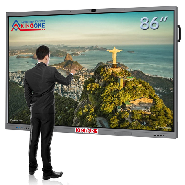 Kingone Digital Whiteboard 4K Display 65 75 86 Inch Meeting Interactive Flat Panel Multi Touch Screen Smart Board