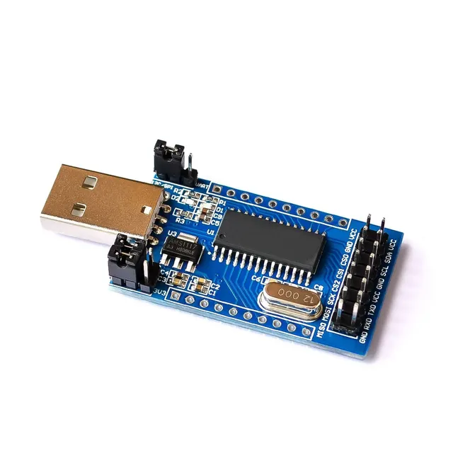 Programmer USB to UART IIC SPI I2C Convertor Parallel Port Converter Onboard Operating Indicator Lamp Board Module