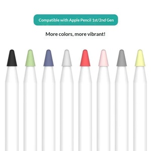 Funda Protectora de Punta para <span class=keywords><strong>Apple</strong></span> <span class=keywords><strong>Pencil</strong></span> de Primera y <span class=keywords><strong>Segunda</strong></span> Generación, Antideslizante, Silenciosa, de Silicona, Accesorio para Tablet - Product Image 1