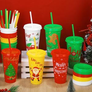 Gobelet réutilisable en plastique écologique de 24 oz avec paille et couvercle pour adultes, idéal pour la rentrée scolaire - Product Image 4