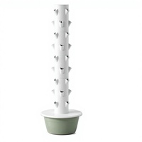 Système hydroponique multi-couches d'intérieur Spacetree HT2 à 9 niveaux et 36 trous, tour de plantation verticale de 30L, lumière LED, pompe, arrosage automatique