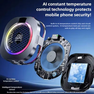 Refroidisseur de téléphone portable TH16 Pro haute puissance AI, refroidissement puissant, semi-conducteur magnétique et à clip dorsal, pour jeux PUBG sur iPhone et Android, radiateur - Product Image 6