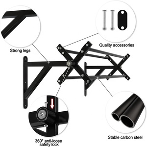 Barre de traction murale rotative Wellshow Sport pour entraînement d'escalade, barre de musculation pour tractions et pompes avec goupille de verrouillage - Product Image 4