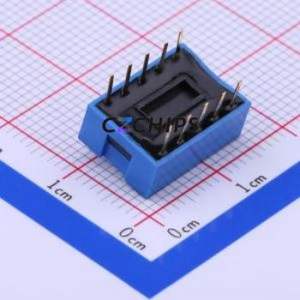 DS-05 DIP Switch Through hole Component (THT) Switch Flat Toggle, Raised Type Single Pole Single Throw 5 PC Pin - Product Image 2