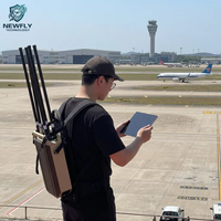 Sistema de Defensa Táctica contra Drones, Detector de Señales de Drones con Alcance de 12 KM, Banda Completa de 70 MHz a 6.2 GHz para Guardia de Perímetros Fronterizos
