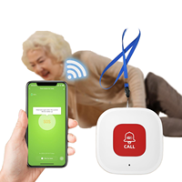 Bouton SOS d'urgence intelligent pour personnes âgées, détecteur de chute, alarme personnelle WiFi pour la sécurité à domicile, compatible Alexa, Google, Tuya, contrôle à distance