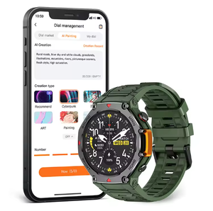 Reloj Inteligente MA31 con Monitor de Ritmo Cardíaco, Cronómetro, Llamadas Bluetooth, Brújula, para Actividades Familiares, Deportes al Aire Libre, Compatible con Llamadas y <span class=keywords><strong>WhatsApp</strong></span> - Product Image 2