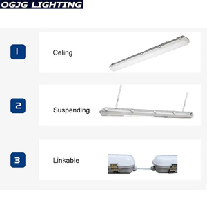 Nhà để xe 4ft 40W 60W bề mặt gắn kết không thấm nước PC Batten đèn IP66 tri-proof hơi chặt chẽ tuyến tính dẫn Dimmable chiếu sáng lịch thi đấu - Product Image 4