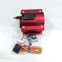 Nueva Bobina de Encendido Remota IGNITION-STAR de 50000 Voltios, Color Rojo, E-COIL, Ajuste Universal, 1 Año de Garantía