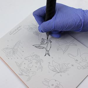 100 قطعة من العلامات التجارية الخاصة للتدريب على الوشم الصغير 2024 أفكار وشم جديدة وسادة مطاطية مرنة مع تصاميم مطبوعة مسبقًا - Product Image 6